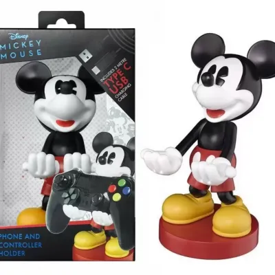 Mickey figurine 20cm support manette portable