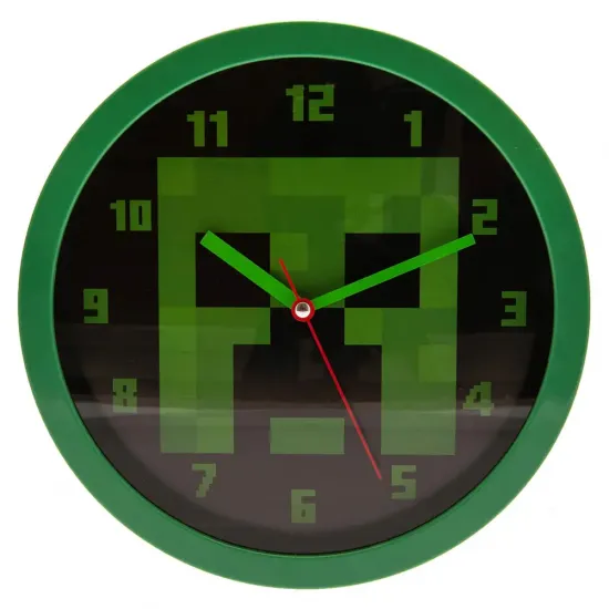 Minecraft bros wall clock