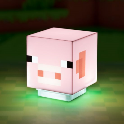 Minecraft cochon lampe avec son 12cm