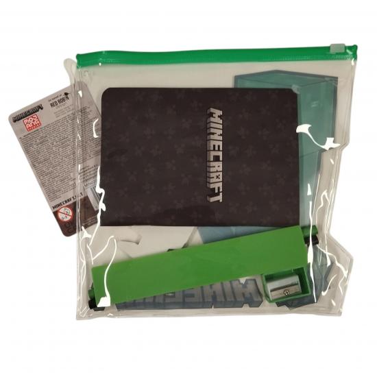Minecraft ensemble d ecriture 6 pieces trousse 1