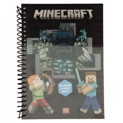 Minecraft notebook a5 sticker sheet