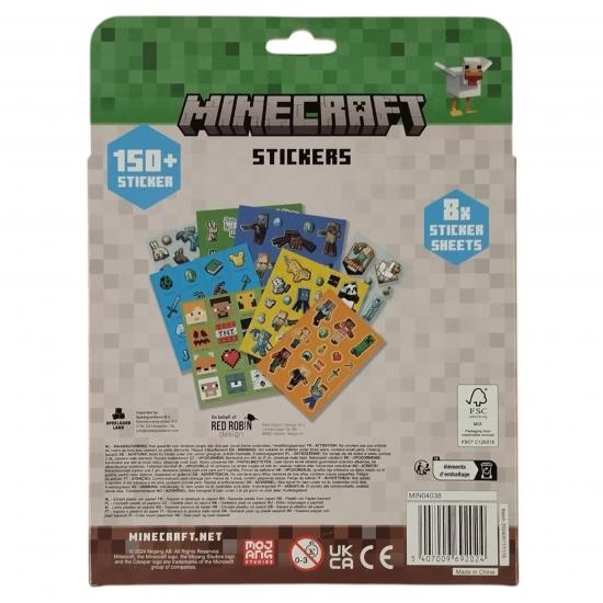 Minecraft pack de 150 stickers autocollants 1