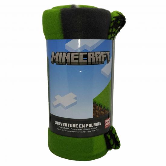 Minecraft plaid polaire 100 polyester 100x140cm