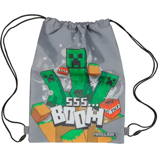 Minecraft sac de gym boom 40 x 29 cm