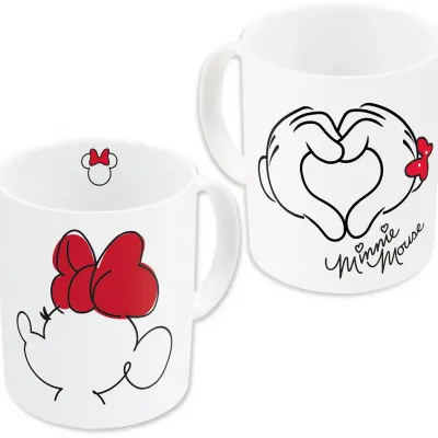 Minnie coeur mug ceramique 325ml