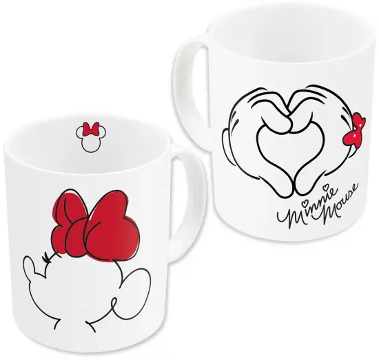 Minnie coeur mug ceramique 325ml