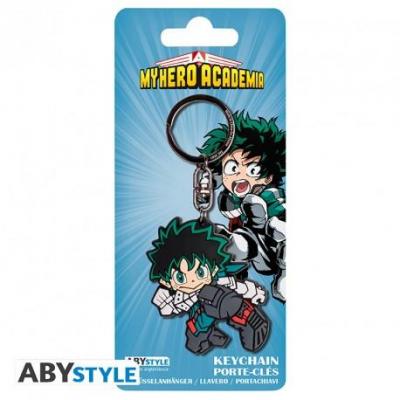 My hero academia porte cles pvc izuku sd x4