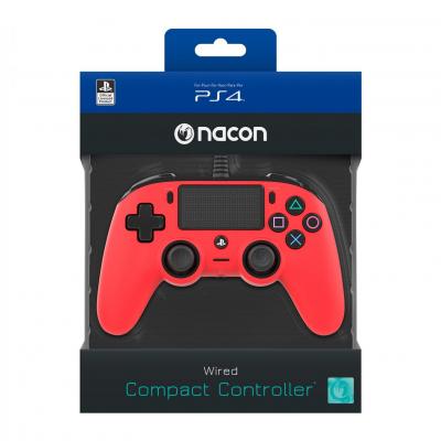 Nacon wired official controller red ps4