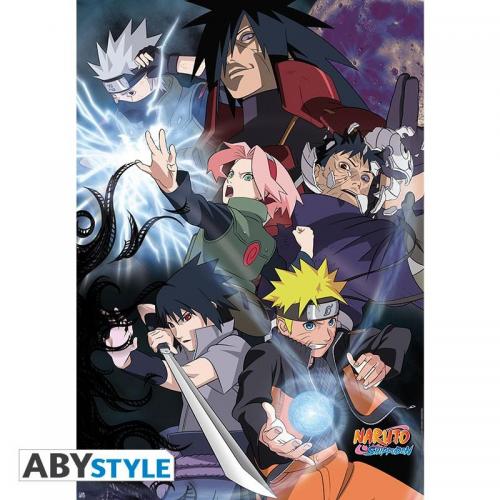Naruto groupe guerre ninja poster 91x61