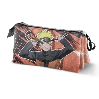 Naruto hachimaki trousse triple 23x11x7cm