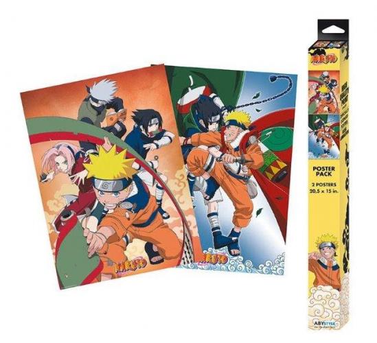Naruto naruto vs sasuke set 2 posters 52x38