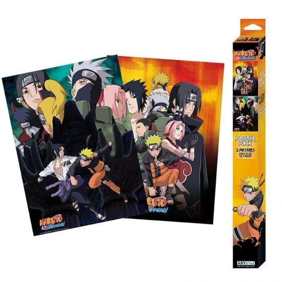 Naruto ninjas set 2 posters 52x38