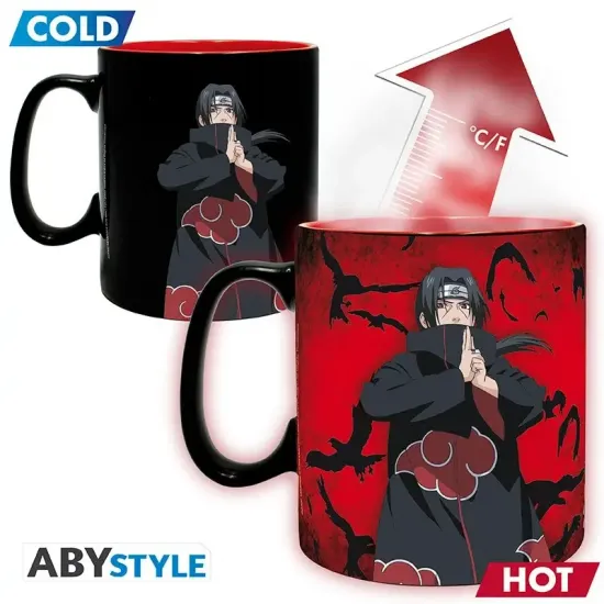 Naruto shippuden kakashi itachi mug thermoreactif 460ml 2