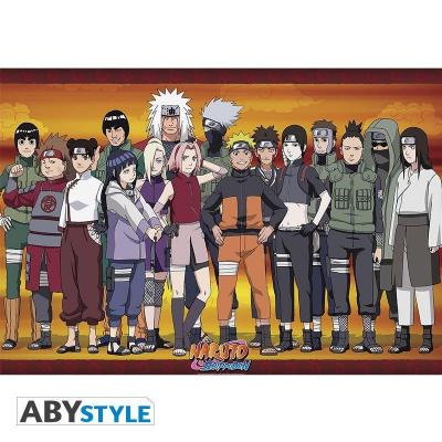 Naruto shippuden poster 91x61 ninja konoha