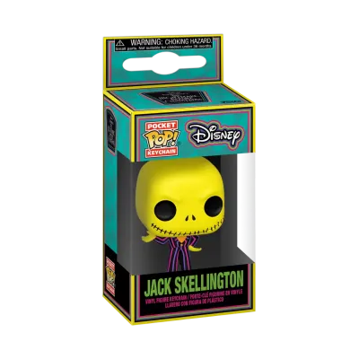 Nightmare before chrismas pocket pop keychains blacklight jack