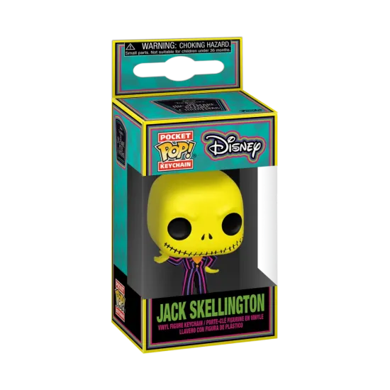 Nightmare before chrismas pocket pop keychains blacklight jack