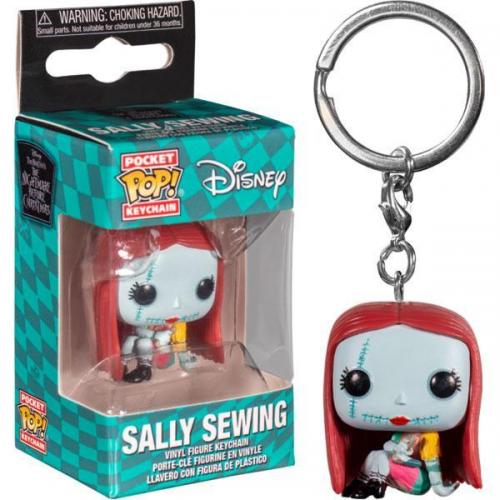 Nightmare before christmas pocket pop keychains sally sewing