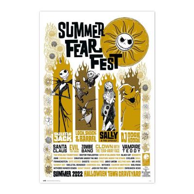 Nightmare before christmas summer fear fest poster 61x91cm