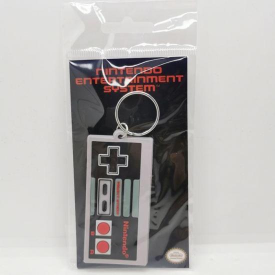 Nintendo nes controller rubber keychain