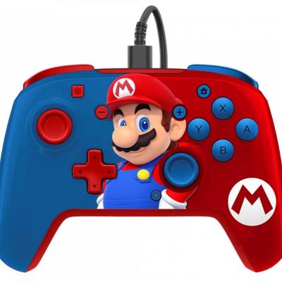 Official faceoff deluxe audio wired mario controller