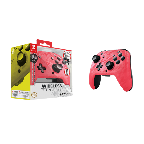 Official faceoff deluxe audio wireless pink controller new camo 1