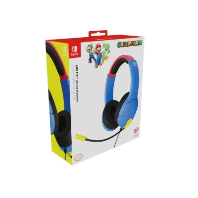 Official nintendo switch wired headset airlite super mario