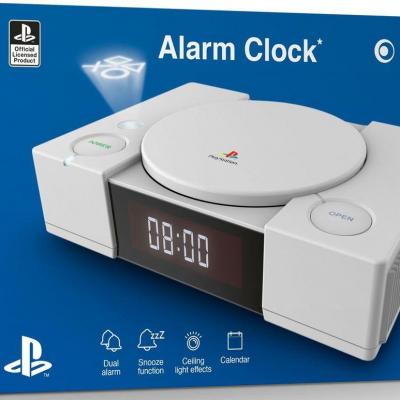 Official playstation radio clock with projection