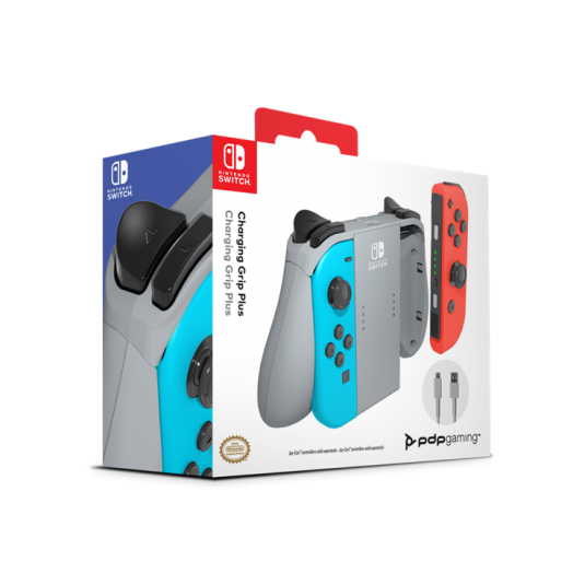 Official switch joy con charging grip plus