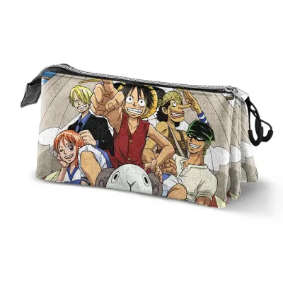 One piece pirates trousse triple 23x11x7cm