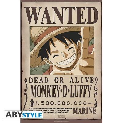 One piece wanted luffy new 2 poster 91x61cm