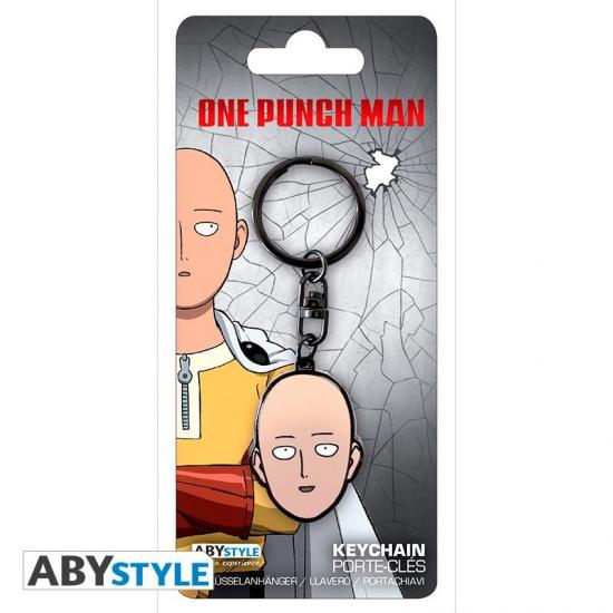 One punch man porte cles metal saitama 1