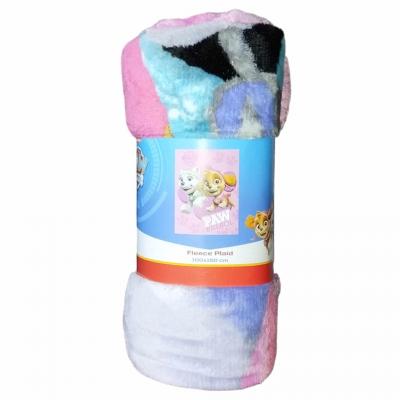 Paw patrol plaid polaire pink 100 polyester 100x150cm 1