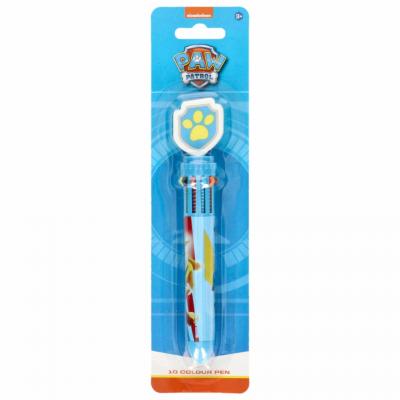 Paw patrol stylo multicolore marshall chase 1