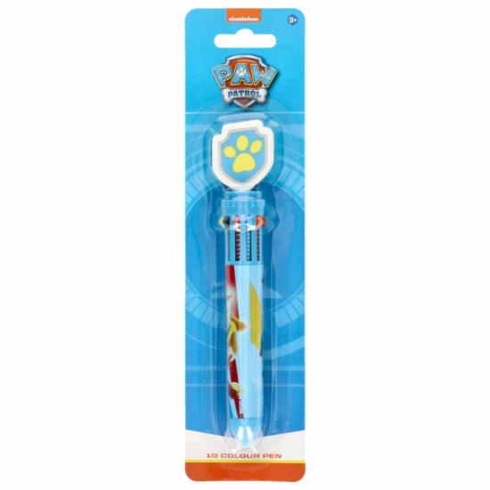 Paw patrol stylo multicolore marshall chase 1