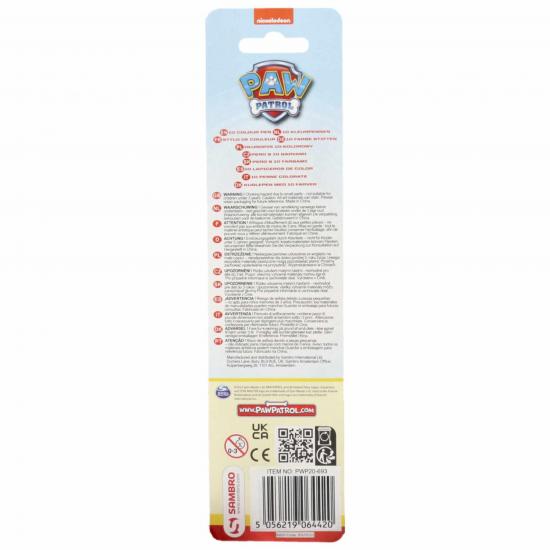 Paw patrol stylo multicolore marshall chase 2