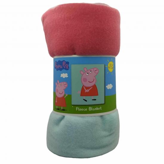 Peppa pig plaid polaire 100 polyester