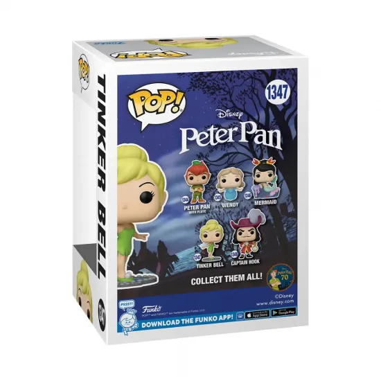 Peter pan 70eme anniversaire pop n 1347 fee clochette sur mirroir 1