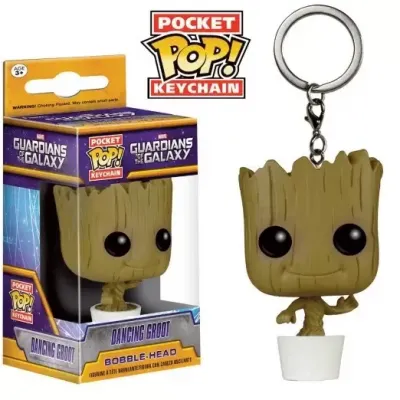 Pocket pop keychains guardians of the galaxy dancing groot