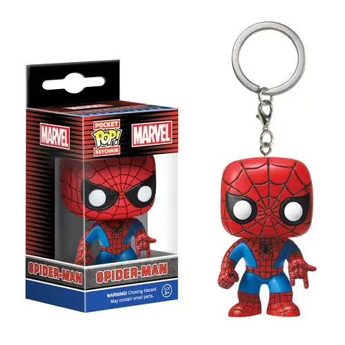 Pocket pop keychains marvel spiderman