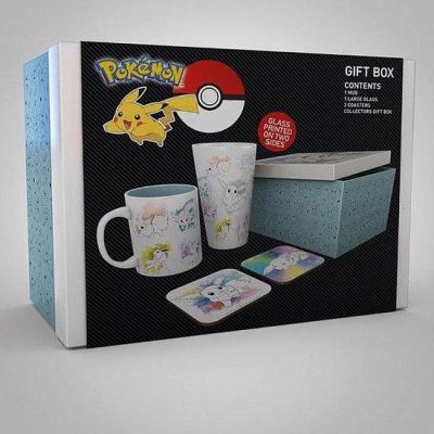 Pokemon gift box chope mug 2 dessous de verre evoli 1