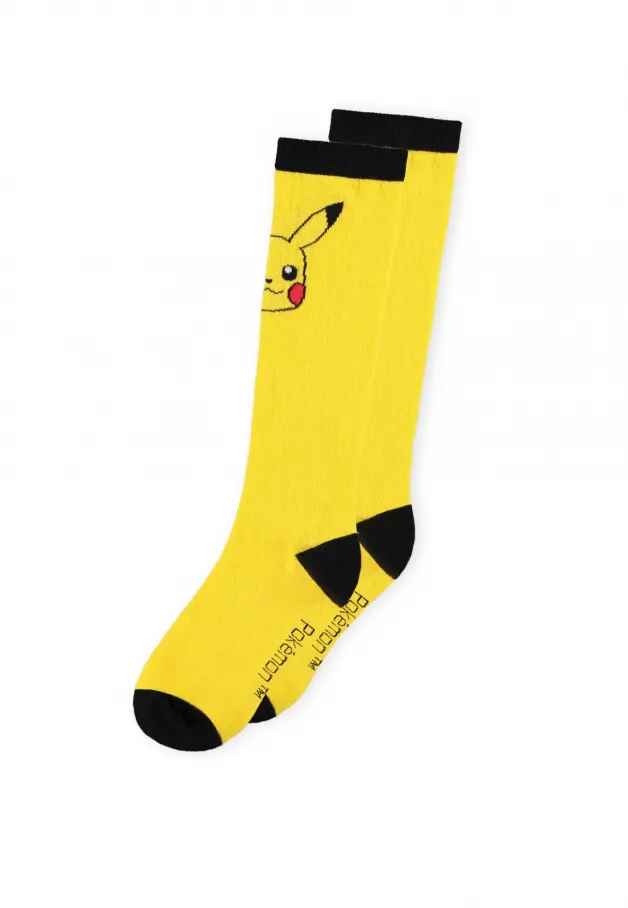 Pokemon pikachu paires de chaussettes hautes t35 t38