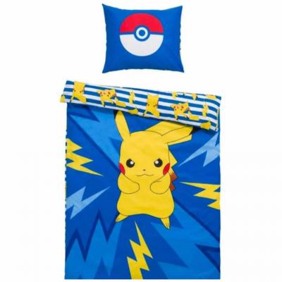 Pokemon pikachu parure de lit imprimee double face 140x200