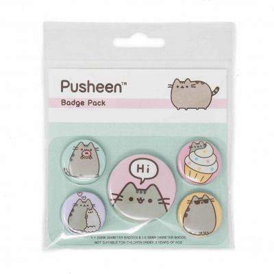 Pusheen pack 5 badges hi 1