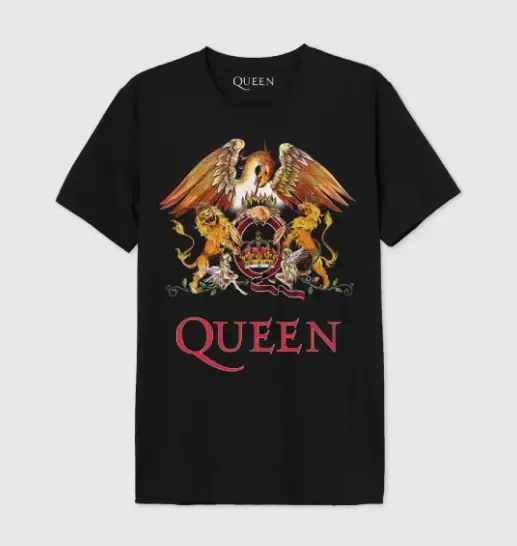Queen logo t shirt homme m
