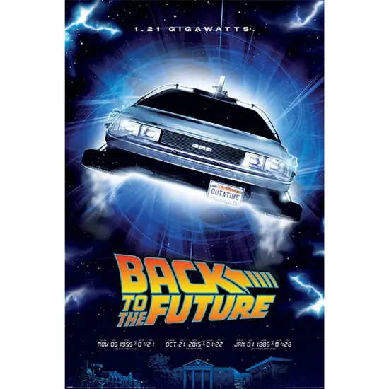 Retour vers le futur 1 21 gigawatts poster 61x91cm