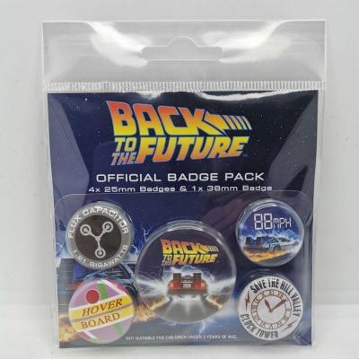 Retour vers le futur pack 5 badges