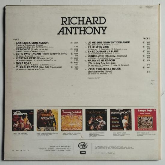 Richard anthony album vinyle occasion 1