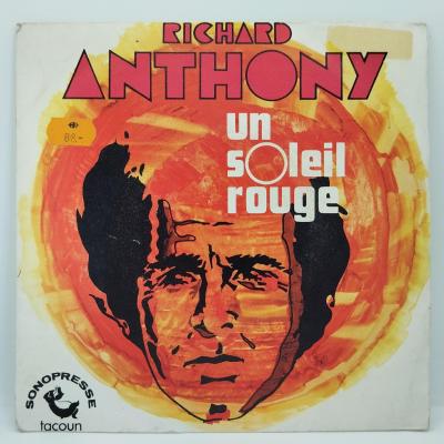 Richard anthony un soleil rouge single vinyle 45t occasion