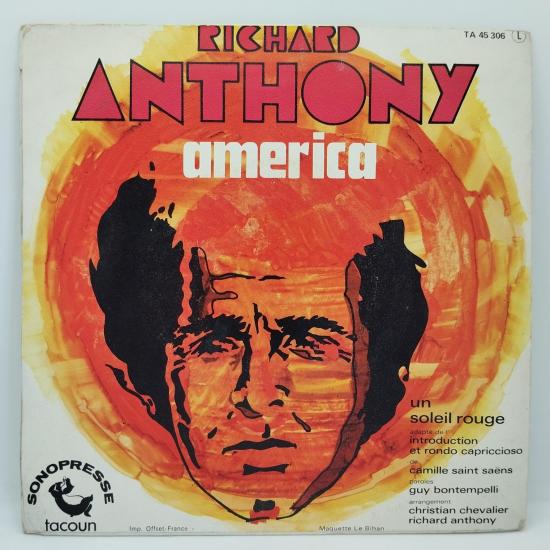 Richard anthony un soleil rouge single vinyle 45t occasion 1