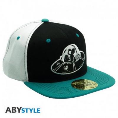 Rick and morty snapback cap black blue spaceship